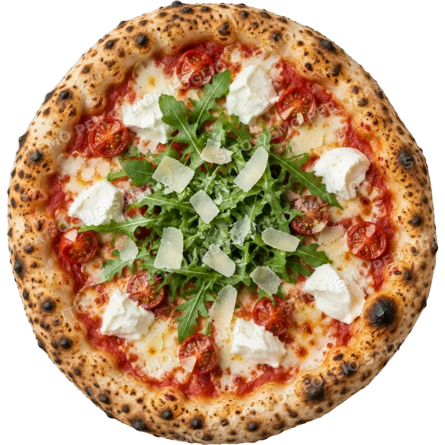 Pizza Quadrifoglio vista dall'alto